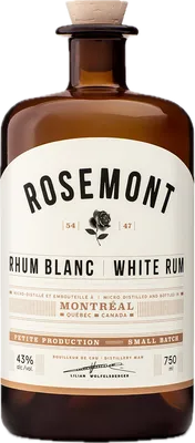 Bouteille de spiritueux : White Rum de la marque Rosemont