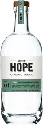Bouteille de spiritueux : Corn de la marque Green Hope