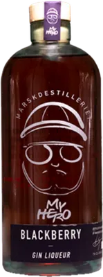 Bouteille de spiritueux : Blackberry Gin Liqueur de la marque Marskdestilleriet