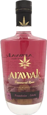 Bouteille de spiritueux : Framboise - Litchi de la marque Arawak