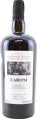 Bouteille de spiritueux : 32nd Release Heavy Trinidad Rum de la marque Caroni