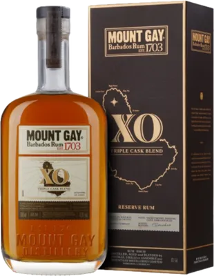 Bouteille de spiritueux : XO - Triple Cask Blend de la marque Mount Gay