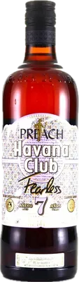 Bouteille de spiritueux : 7 Años Preach Fearless de la marque Havana Club