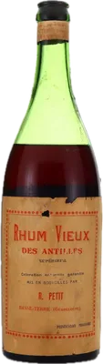 Bouteille de spiritueux : Rhum Vieux des Antilles de la marque R. Petit