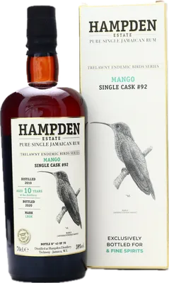Bouteille de spiritueux : Trelawny Endemic Birds (Mango) de la marque Hampden