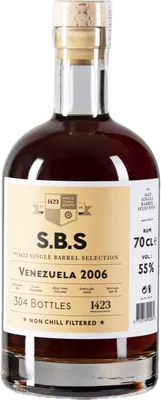 Bouteille de spiritueux : Venezuela de la marque S.B.S