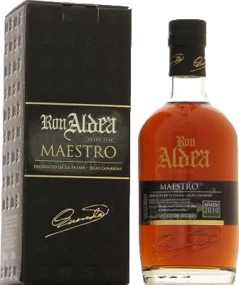Bouteille de spiritueux : Maestro 2010 de la marque Ron Aldea