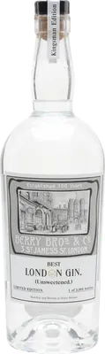 Bouteille de spiritueux : Kingsman London Gin de la marque Berry Bros & Rudd 