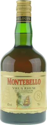 Bouteille de spiritueux : Vieux Rhum de la marque Montebello