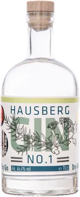 Bouteille de spiritueux : Gin No.1 de la marque Hausberg