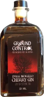 Bouteille de spiritueux : Dark Morello Cherry Gin de la marque Ground Control