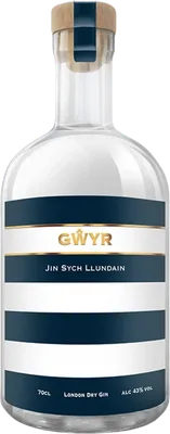 Bouteille de spiritueux : Jin Sych Llundain de la marque Gŵyr