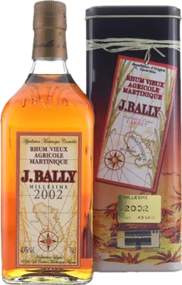 Bouteille de spiritueux : Millésime de la marque J. Bally