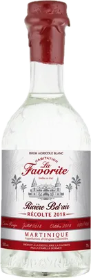 Bouteille de spiritueux : Rivière Bel'Air Récolte de la marque La Favorite