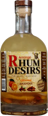 Bouteille de spiritueux : Orange Amande de la marque Rhum Désirs