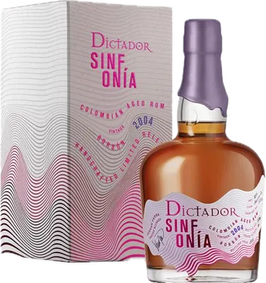 Bouteille de spiritueux : Sinfonia Borbon 2004 50% de la marque Dictador