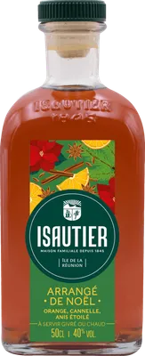 Bouteille de spiritueux : Arrangé de Noël de la marque Isautier