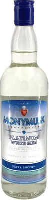 Bouteille de spiritueux : Platinum White Rum de la marque Monymusk