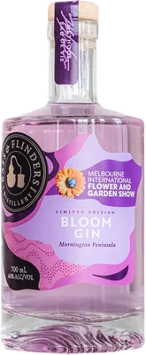 Bouteille de spiritueux : Bloom Gin de la marque Bass & Flinders Distillery