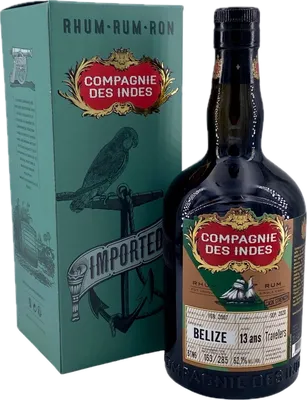 Bouteille de spiritueux : Belize de la marque Compagnie des Indes