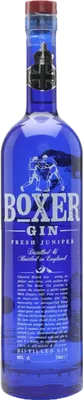 Bouteille de spiritueux : Gin de la marque Boxer