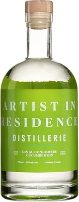 Bouteille de spiritueux : Gin au Concombre de la marque Artist In Residence