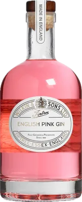 Bouteille de spiritueux : English Pink Gin de la marque Tiptree