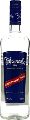 Bouteille de spiritueux : Takamaka Bay Overproof Rum de la marque Trois Frères Distillery