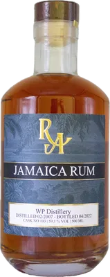 Bouteille de spiritueux : Jamaica Rum de la marque Worthy Park