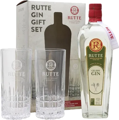 Bouteille de spiritueux : Celery Gin de la marque Rutte 