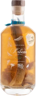 Bouteille de spiritueux : Banane Flambée Fève Tonka de la marque K’ribean Cocktail