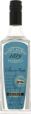 Bouteille de spiritueux : Rhum Coconut 1819 de la marque Saint Aubin