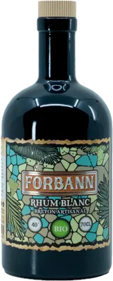 Bouteille de spiritueux : Forbann Rhum Blanc de la marque Breizh'cool