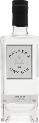 Bouteille de spiritueux : London Dry Gin de la marque Palmers