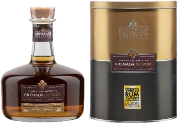 Bouteille de spiritueux : Grenada XO Rum de la marque Rum & Cane