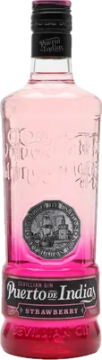 Bouteille de spiritueux : Strawberry Gin de la marque Puerto de Indias