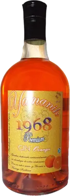 Bouteille de spiritueux : Orange de la marque Yamanik 1968