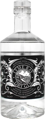 Bouteille de spiritueux : Dry Gin de la marque Lyme Bay