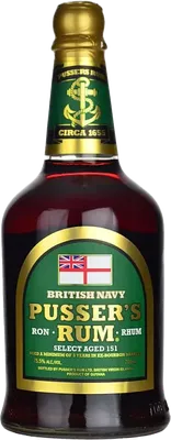 Bouteille de spiritueux : British Navy Select Aged 151 de la marque Pusser's