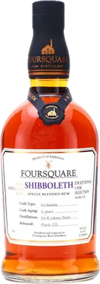 Bouteille de spiritueux : Exceptional Cask Selection XVI Shibboleth de la marque Foursquare