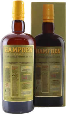 Bouteille de spiritueux : Pure Single Jamaican Rum de la marque Hampden