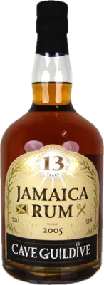 Bouteille de spiritueux : Jamaica Rum de la marque Cave Guildive