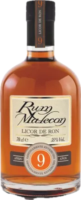 Bouteille de spiritueux : Licor de Ron 9 Years de la marque Malecón