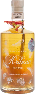 Bouteille de spiritueux : Noix de Coco Vanille de la marque K’ribean Cocktail