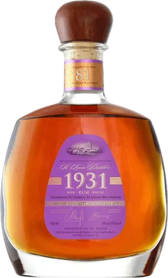 Bouteille de spiritueux : 1931 - 2nd Edition de la marque Saint Lucia Distillers