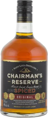Bouteille de spiritueux : Chairman’s Reserve Spiced Original de la marque Saint Lucia Distillers