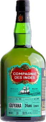 Bouteille de spiritueux : Guyana 24 Ans Cask Strength – Single Cask (Denmark Only) de la marque Compagnie des Indes