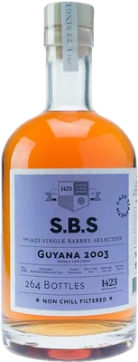 Bouteille de spiritueux : Guyana de la marque S.B.S