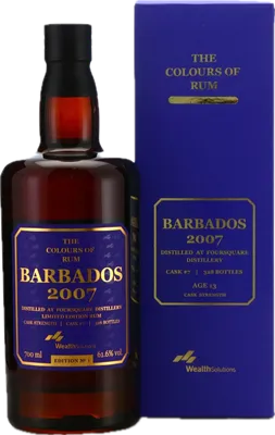 Bouteille de spiritueux : Barbados No. 1 de la marque Foursquare