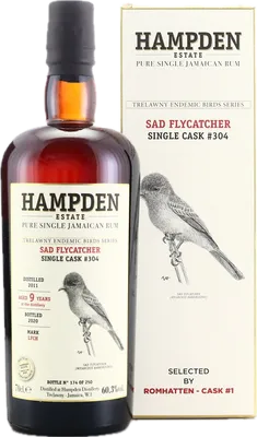 Bouteille de spiritueux : Trelawny Endemic Birds (Sad Flycatcher) de la marque Hampden